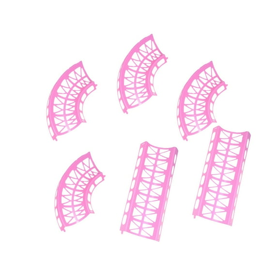 6Pcs Funny Pet Hamster Training Interactive Roller Ball Track Sports Playing Toy(Pink)