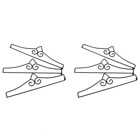 6Pcs Garden Flag Wall Hanger Powder Coated Iron Banner Holder Bracket for Flags Calendar Towels Decoration