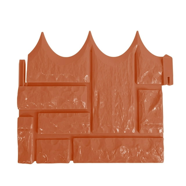 6Pcs Garden Lawn Stone Fence Flower Beds Grass Border Landscape Edging