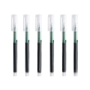 6Pcs Gel Ink Pens, 0.5mm Extra Fine Point Smooth Writing Japanese Quick Drying Liquid Ink Rollerball Pens for Office Stationery Classroom Teachers