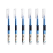 6Pcs Gel Ink Pens, 0.5mm Extra Fine Point Smooth Writing Japanese Quick Drying Liquid Ink Rollerball Pens for Office Stationery Classroom Teachers