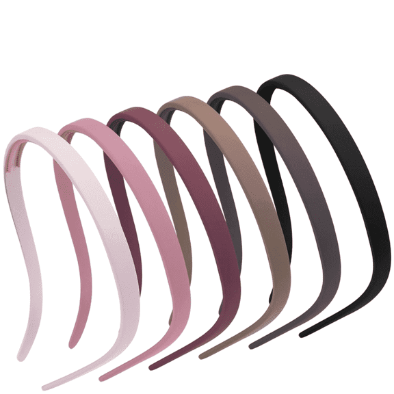 6Pcs Glasses Friendly Headbands for Women Girls No Pressure Matte Square Sunglasses Headband Non Slip Plastic Hairbands with Teeth Comfort Fit