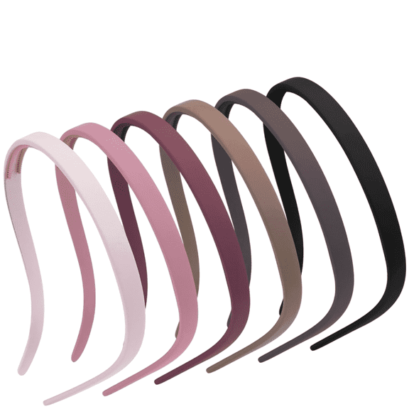 6Pcs Glasses Friendly Headbands for Women Girls No Pressure Matte Square Sunglasses Headband Non Slip Plastic Hairbands with Teeth Comfort Fit