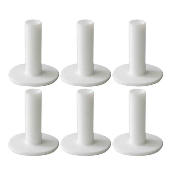 6Pcs Golf Rubber Tee for Driving Range Golf Practice Mat - Durable & 60mm