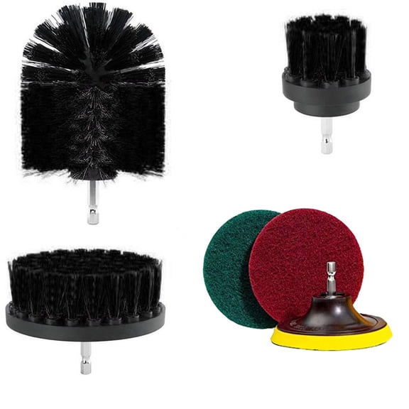 6Pcs Grout Power Cleaning Brush Kit, Drill Attachments for Bathroom and Kitchen Tile, Efficient Stain Removal, Nylon Bristles, Suitable for Floors, Grout, and More