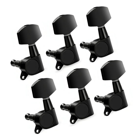 6Pcs Guitar Machine Head Knobs Tunings Key Zincs Alloy Guitar String Tunings Peg for Acoustic or Electric Guitar