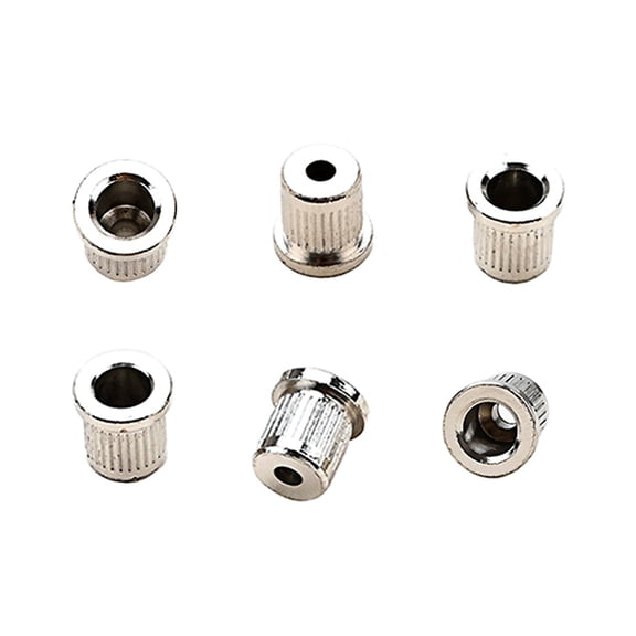 6Pcs Guitar Through Body String Ferrules Replacement Guitar String Caps Mounting Buckle Electric Guitar Parts Enduring