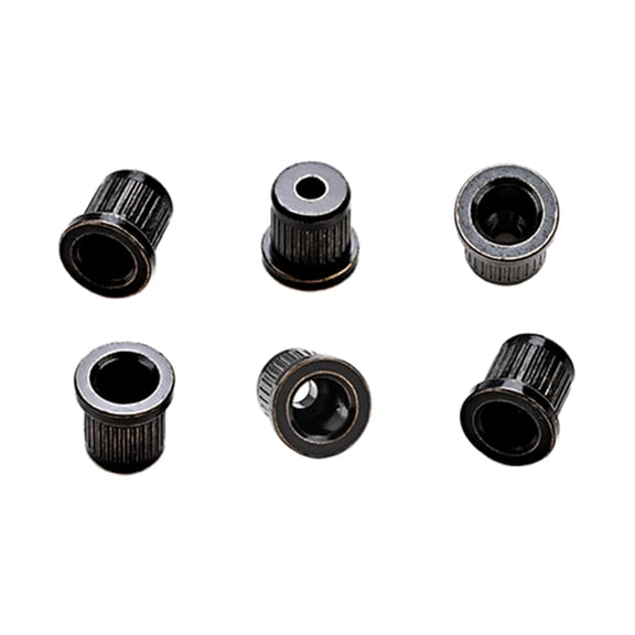 6Pcs Guitar Through Body String Ferrules Replacement Guitar String Caps Mounting Buckle Electric Guitar Parts Enduring