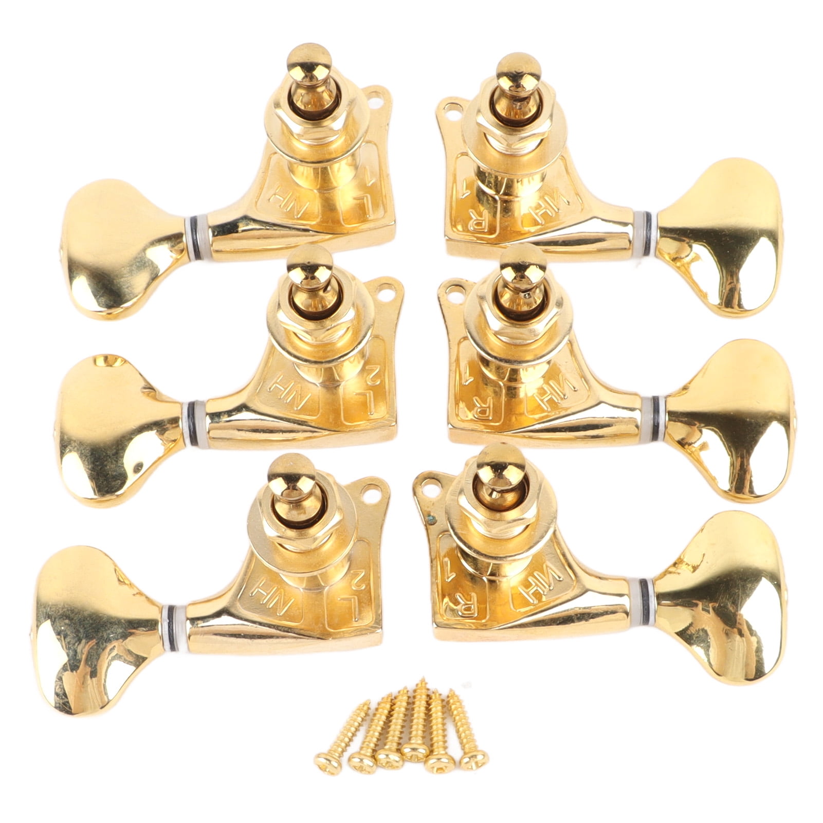 6Pcs Guitar Tuner Pegs Tuning Set 118 Gear Ratio Completely Closed