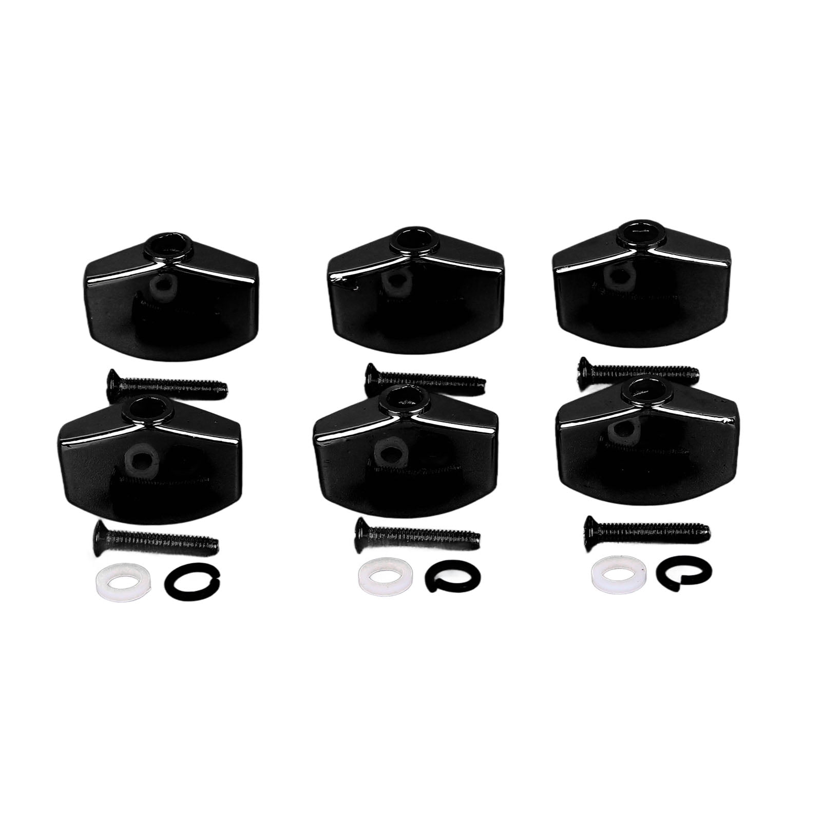 6Pcs Guitar Tuning Peg Buttons Metal Stable Universal Tuner Buttons