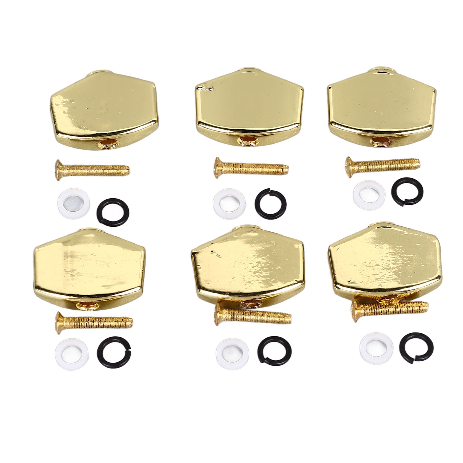 6Pcs Guitar Tuning Peg Buttons Metal Stable Universal Tuner Buttons