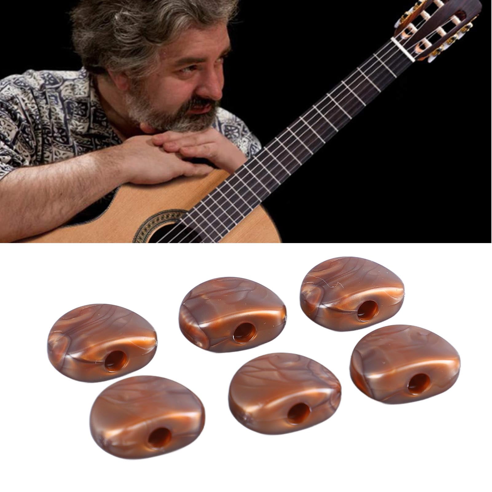 6Pcs Guitar Tuning Peg Key Button Semicircle Tuner Peg Button Tuning Peg Handle For Electric