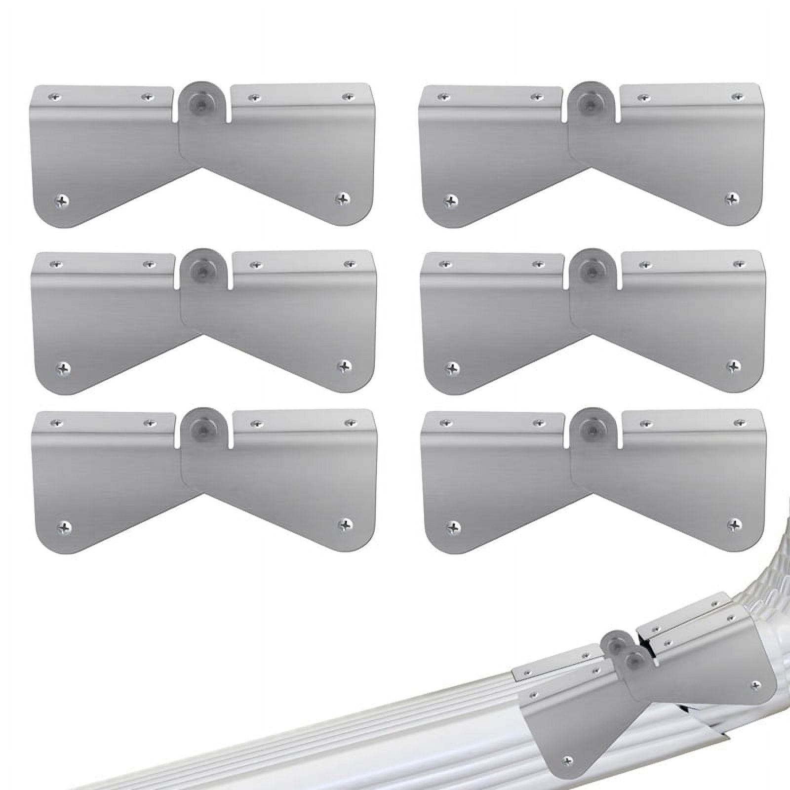6Pcs Gutter Extension Hinge, Stainless Steel Downspout Extension Hinge