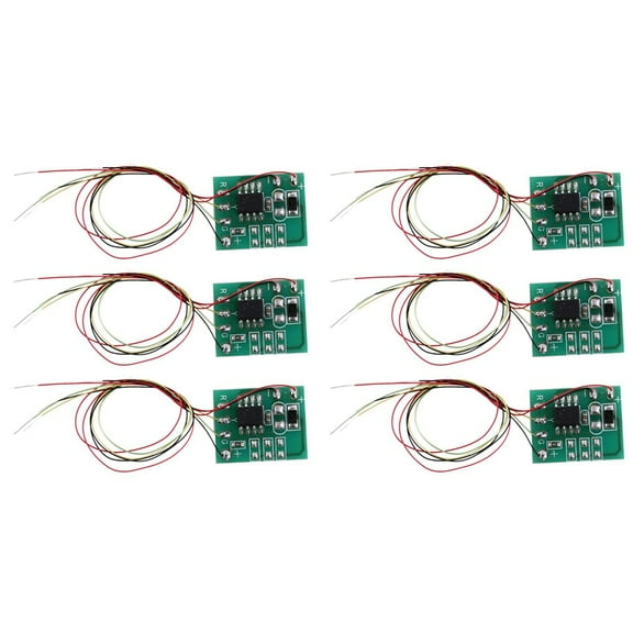 6Pcs HO N Scale Model Electric Circuit Board Traffic Light Signal Model HO Scale Train Railway Miniatures