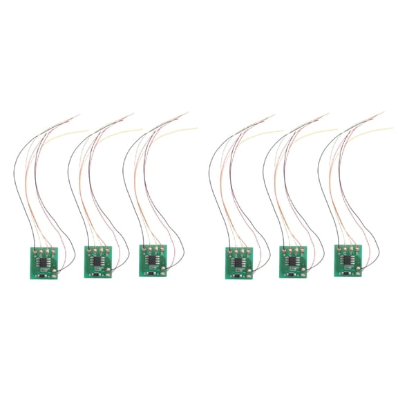 6Pcs HO N Scale Model Electric Circuit Board Traffic Light Signal Model HO Scale Train Railway Miniatures