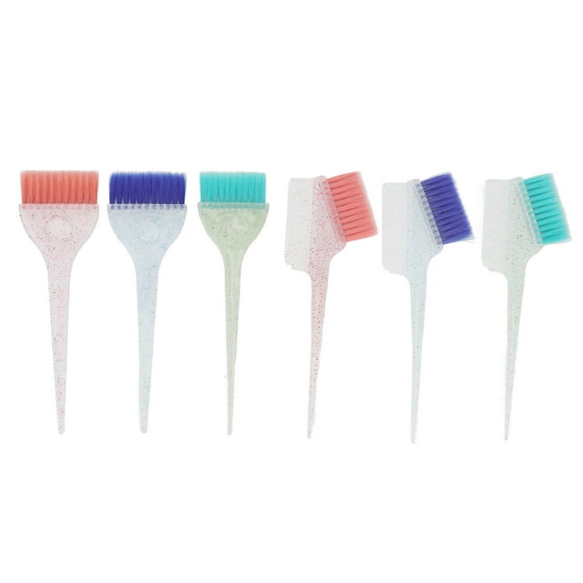 6Pcs Hair Dye Color Brush Kit Antislip Handle Dying Tint Brushes DIY Tool for Beauty Salon