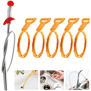 6pcs Drain Clog Remover Tool Set For Removing Hair And Other