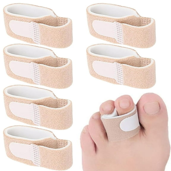 6Pcs Hammer Toe Straightener Reusable Hammer Toe Corrector for Men and Women for Provides Foot Pain Relief for Hammer Toes Crooked Toes Broken Toes Curled Toes and Overlapping Toes