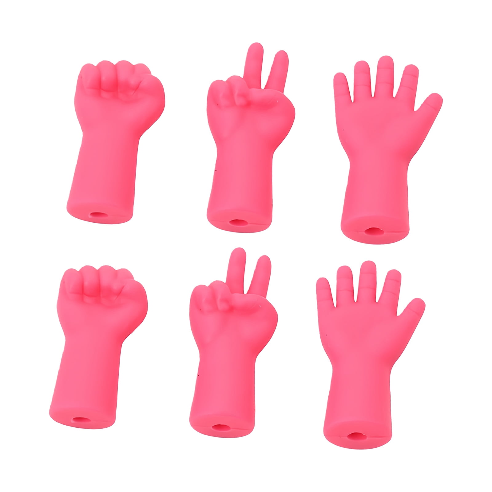 Hand Signing Tips 6Pcs Hand Shape Knitting Needle Protectors Anti-Slip Crochet Hook ...