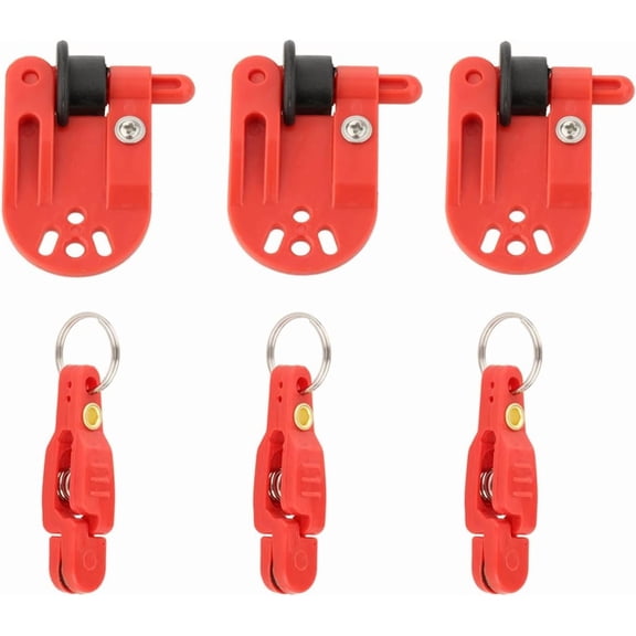 6Pcs Heavy Tension Snap Release Clip Planer Board Release Clips for Offshore Fishing Tackles Trolling Downrigger Clips