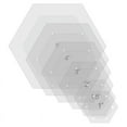 thumbnail image 1 of 6Pcs Hexagon Quilting Template Acrylic Quilting Rulers, 1 of 7