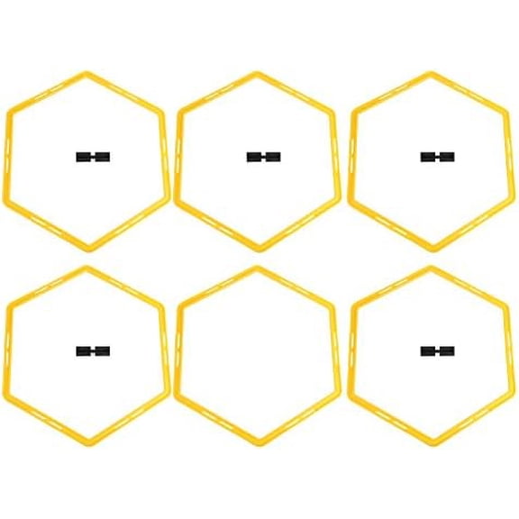 6Pcs Hexagons Agile Rings,Speed Agility Training Polygon Physical Training Hexagonal Step Suit Football Equipment$$Sport & Recreation Other