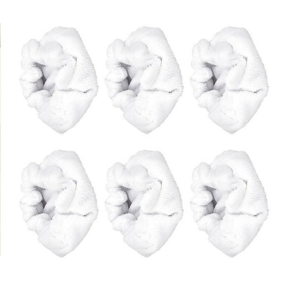 6Pcs High Absorbent Handheld Steamer Cloths Washable Reusable Double Layer Microfiber Cleaning Pad for Steams Cleaners