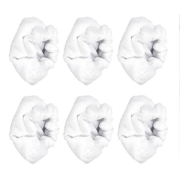 6Pcs High Absorbent Handheld Steamer Cloths Washable Reusable Double Layer Microfiber Cleaning Pad for Steams Cleaners