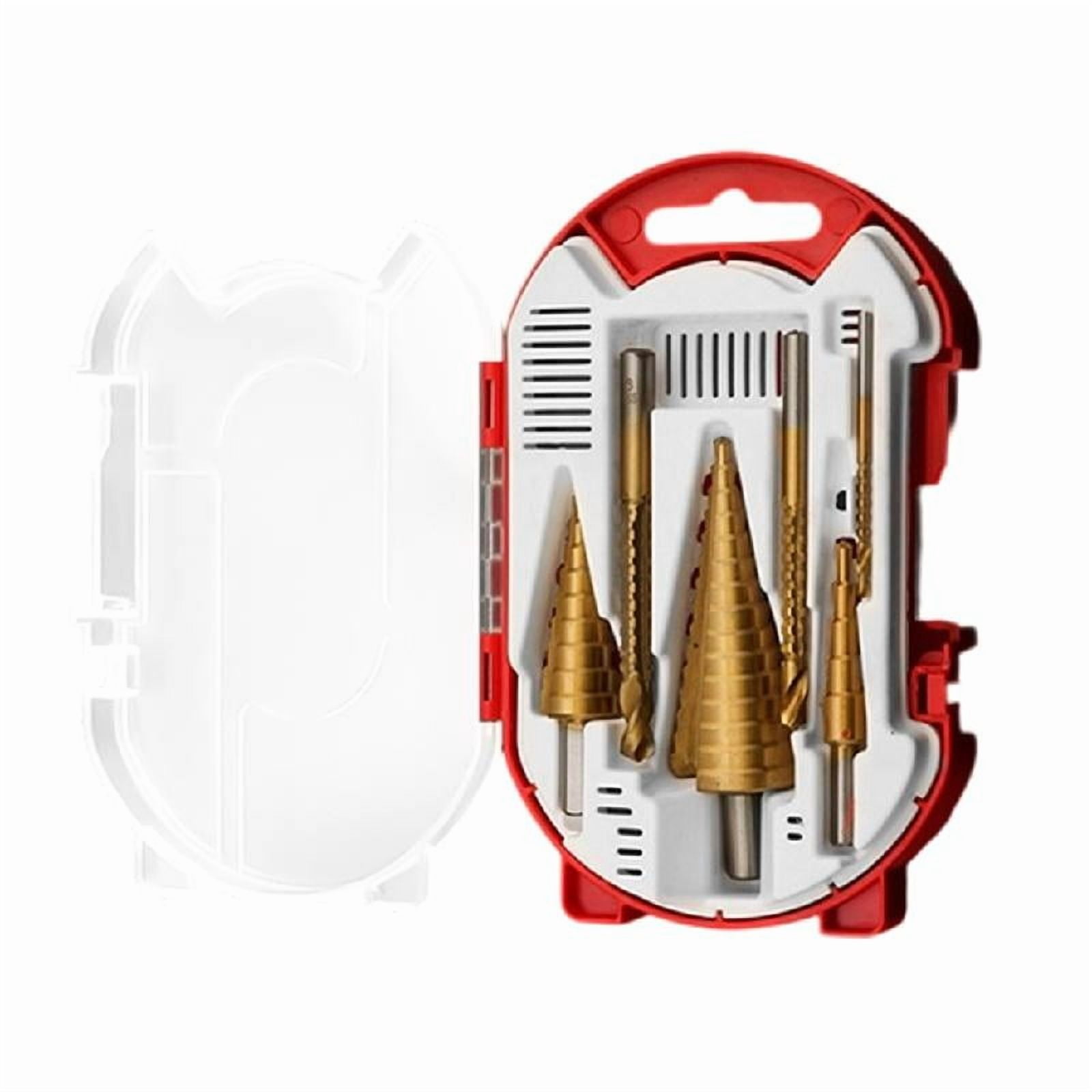 6Pcs High Speed Steel Step Twist Drill Bits High Speed Steel For Multi ...