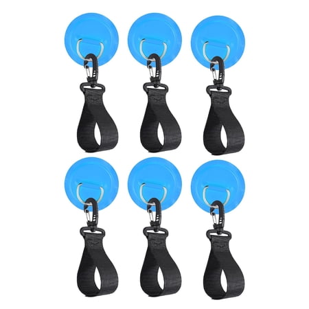 6Pcs Holder Straps Paddle Clips Inflatable Boat Paddle Storage PVC Patch Oars Keeper for Paddle Board, Watercraft, Rowing, Canoe Blue