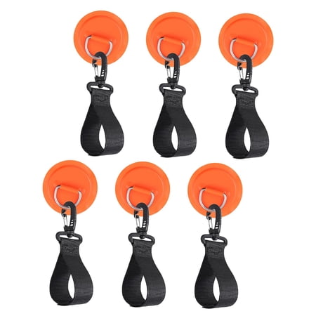 6Pcs Holder Straps Paddle Clips Inflatable Boat Paddle Storage PVC Patch Oars Keeper for Paddle Board, Watercraft, Rowing, Canoe Orange