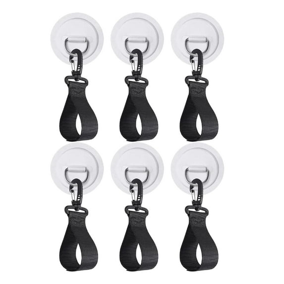 6Pcs Holder Straps Paddle Clips Inflatable Boat Paddle Storage PVC Patch Oars Keeper for Paddle Board, Watercraft, Rowing, Canoe White