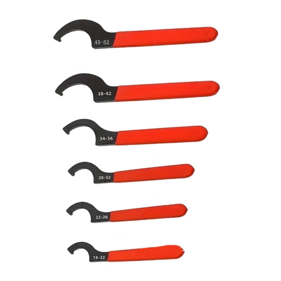 6Pcs Hook Spanner Wrench Set Featuring Thickened Head And Slip Resistant Function Suitable For Meter Cover And Round Nut