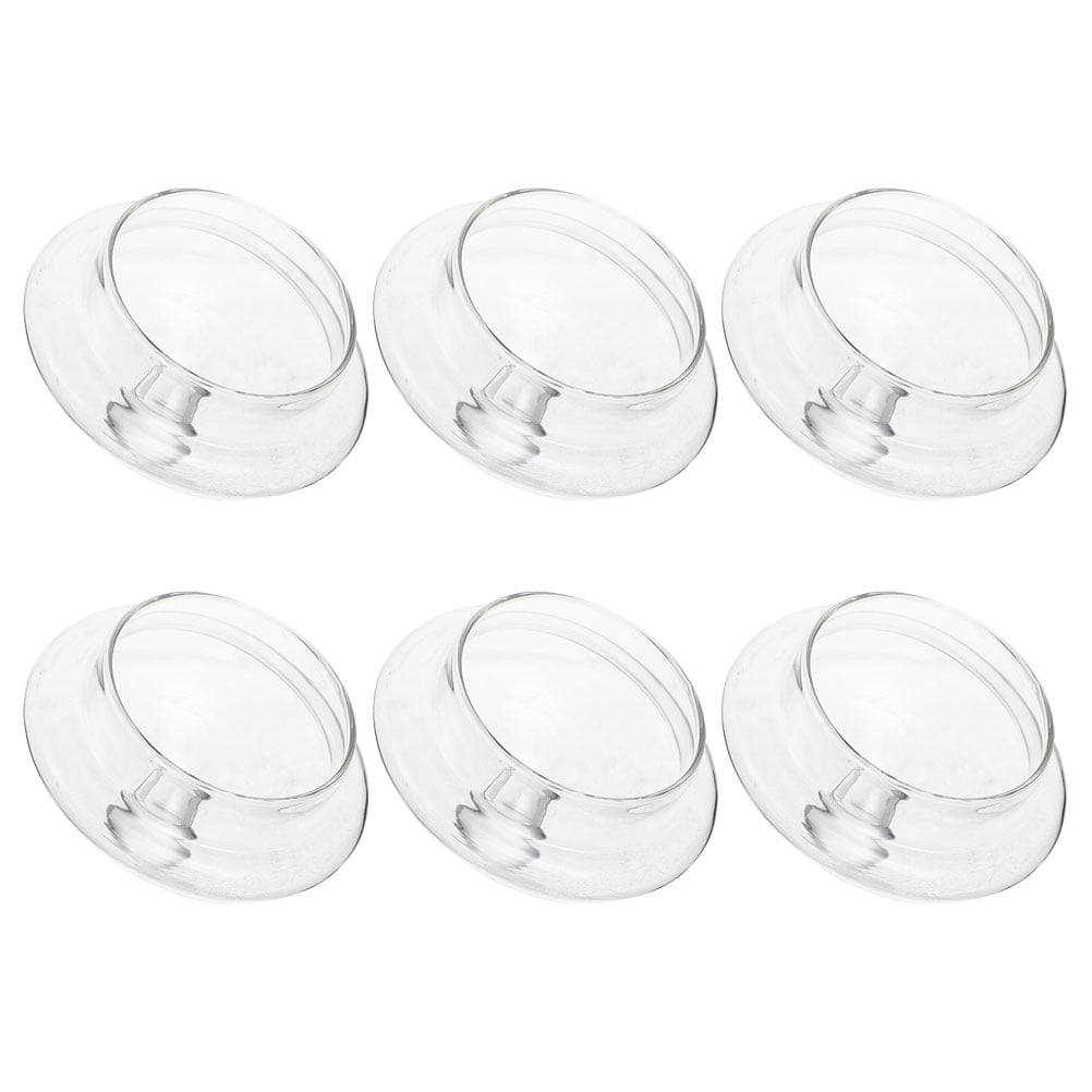 6Pcs Household Teapot Lids Replacement Tea Infuser Covers Transparent
