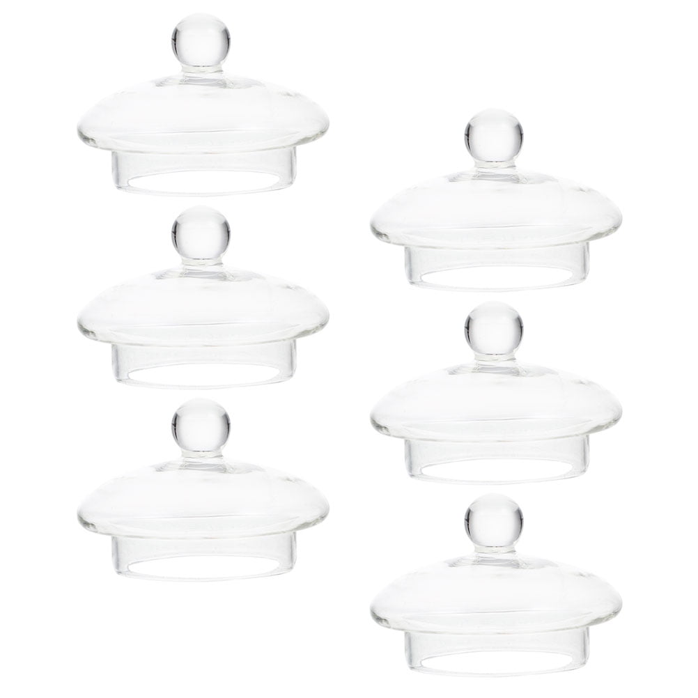 6Pcs Household Teapot Lids Replacement Tea Infuser Covers Transparent