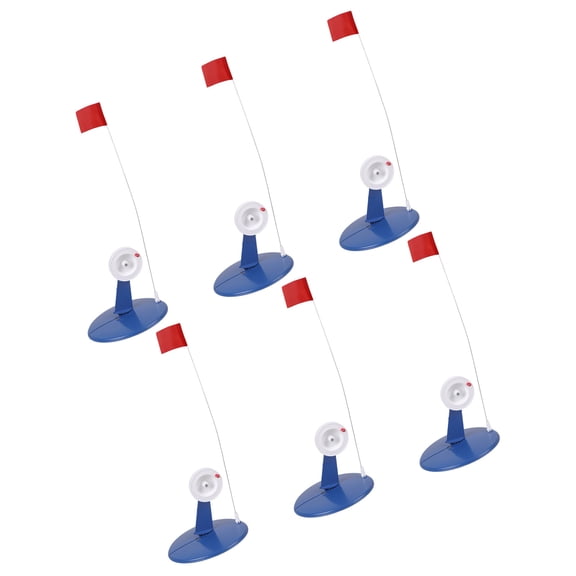 6Pcs Ice Fishing Tip Up Winter Fishing Flags With Storage Bag Set For Efficient Ice Angling Ice Fishing Tip Up Flags