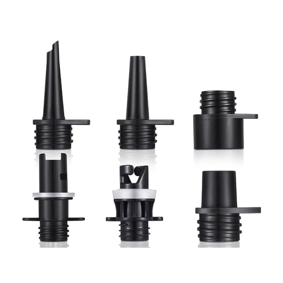 Inflatable Pump Hose Nozzle Set 6 Pack Air Valve Adapters with 1m Hose for Kayak Boat Paddle Board Air Bed Pump Connection