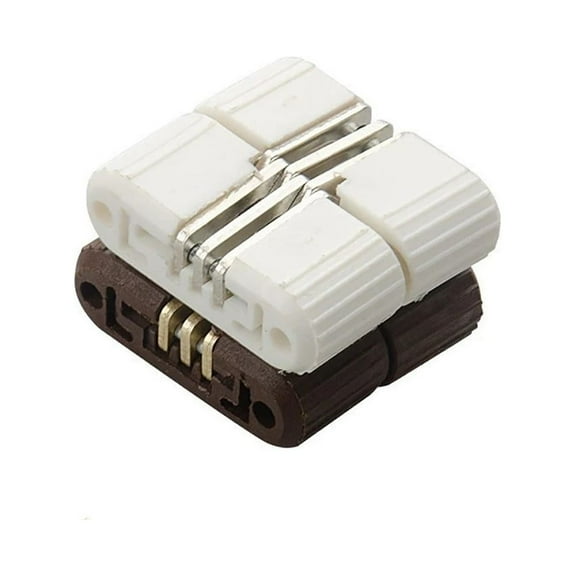 6Pcs Invisible Folding Door Cross Hinge Plastic Invisible Concealed Hinge