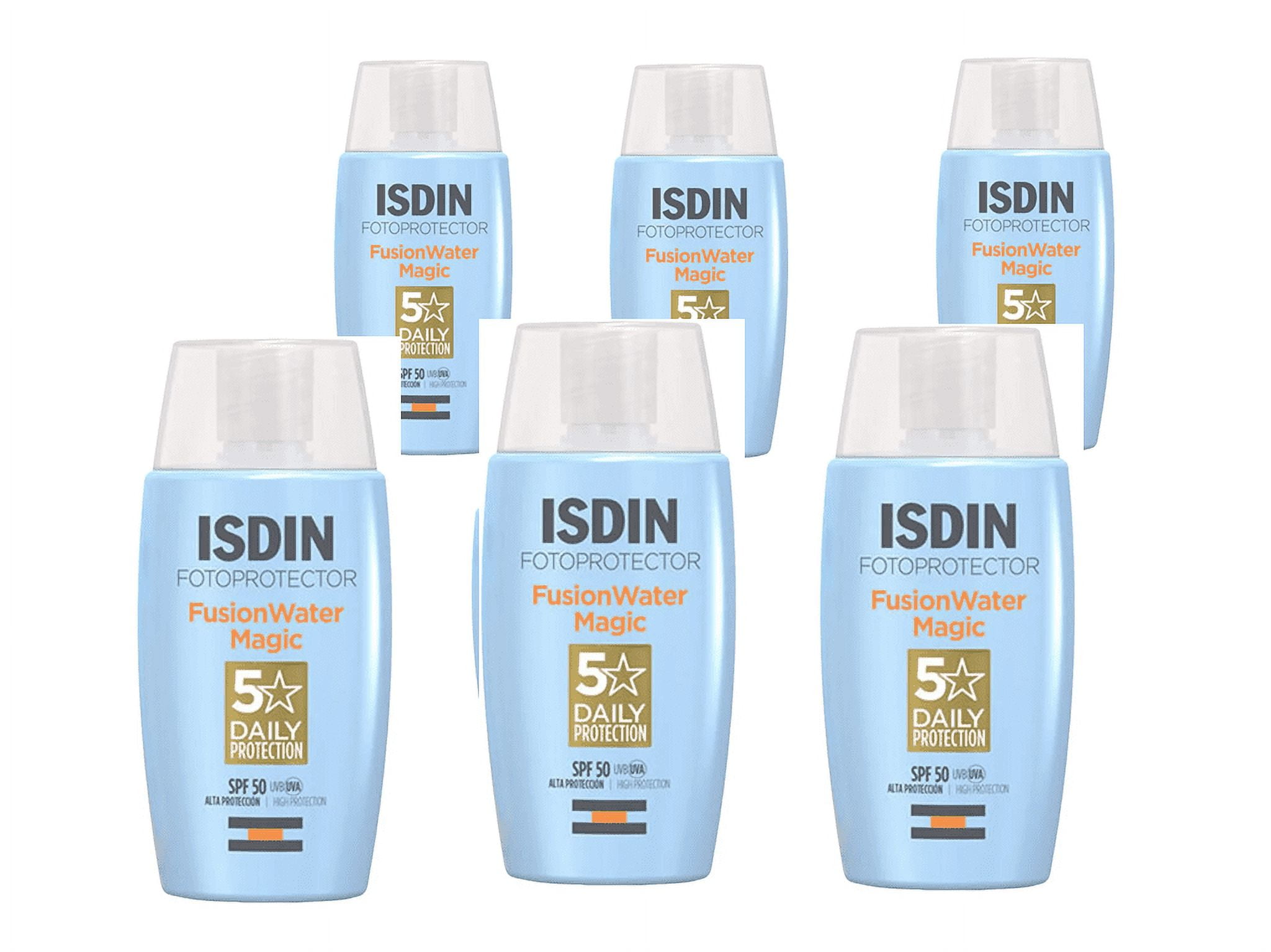 6Pcs Isdin Sunscreen Fotoprotector Fusion Water Isolation Sunscreen