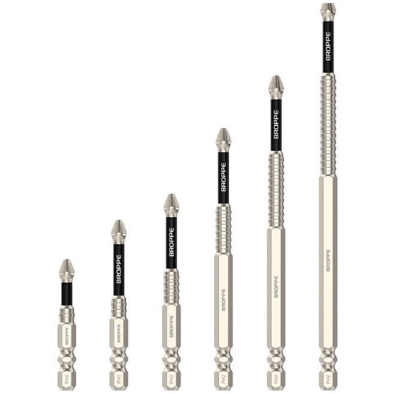 6Pcs K5 Power Drill Bits Magnetic Impact Drill Magnetic Screwdriver Bits Magnetic Antislip Screwdriver Bit Set