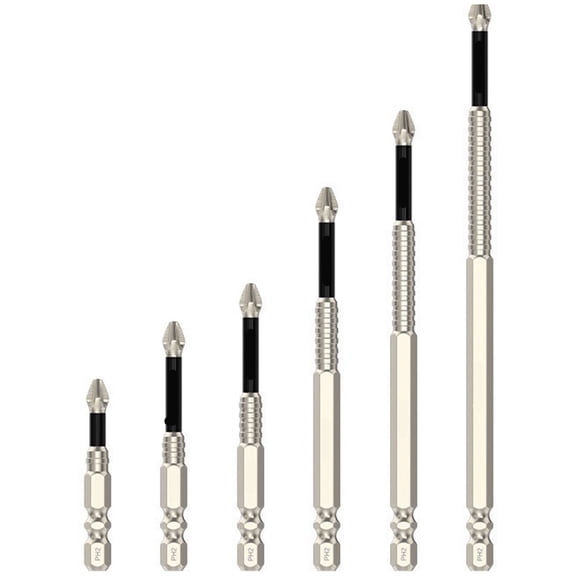 6Pcs K5 Power Drill Bits Impacts Drill Screwdriver Bits Antislip Screwdriver Bit Set