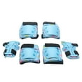 thumbnail image 1 of 6Pcs Kids Protective Gear Set Children Skating Knee Guard Elbow Pad Hand Pad For Kids 3-8 Roller Skating Skateboard, 1 of 12