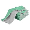 thumbnail image 1 of 6Pcs Kitchen Dish Towel 9.8" Absorbent Coral Fleece Dish Cloth, Grey Green, 1 of 5