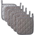 thumbnail image 1 of 6Pcs Kitchen Pot Holders Set Heat Resistant Pure Cotton Potholders Kit Large Coasters Hot Pads Terry Pot Holders for Everyday Cooking and Baking by 7 x 7 Inch, 1 of 6
