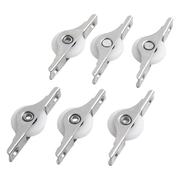 6Pcs Kitchen Wardrobe Sliding Door Roller Cabinet Casement Pulley/ Nylon Wheel