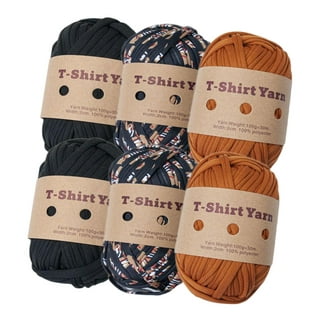 Tape Yarn, Textile Chunky Yarn for Crochet Bag, Rug and Basket. Jersey  Yarn, Ribbon Tshirt Yarn for Crochet Knitting Home Copper Wood 