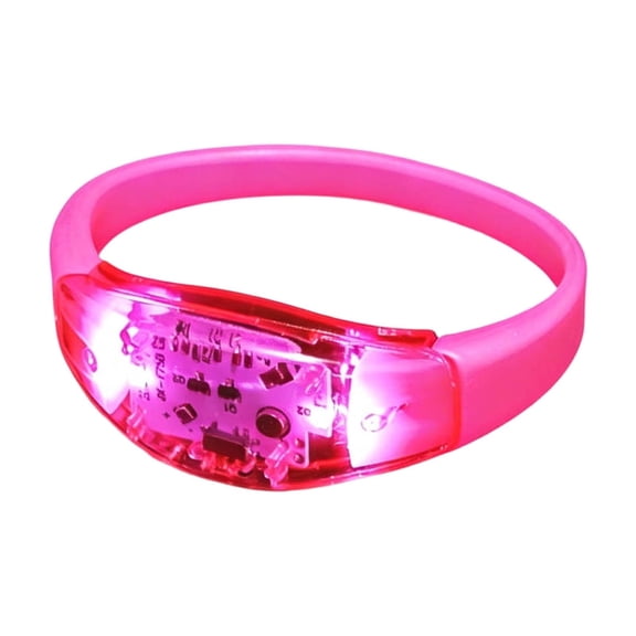 6Pcs LED Glow Bracelets Sound Activated Flashing Strobe Wristbands, Music Sync Light Up Party Favors for Concerts, Rave, Carnival, Halloween, New Year's Eve, Birthday, Night Events, Game Prizes
