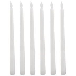 6Pcs LED Taper Candle for Dinner, Flickering Flameless Tapered