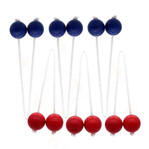 6Pcs Ladders Toss Ball Replacement Hard Golf Training Ball for Kids Adult