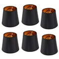 6Pcs Lamp Shade Linen Fabric Lamp Cover for Chandeliers Lights Table